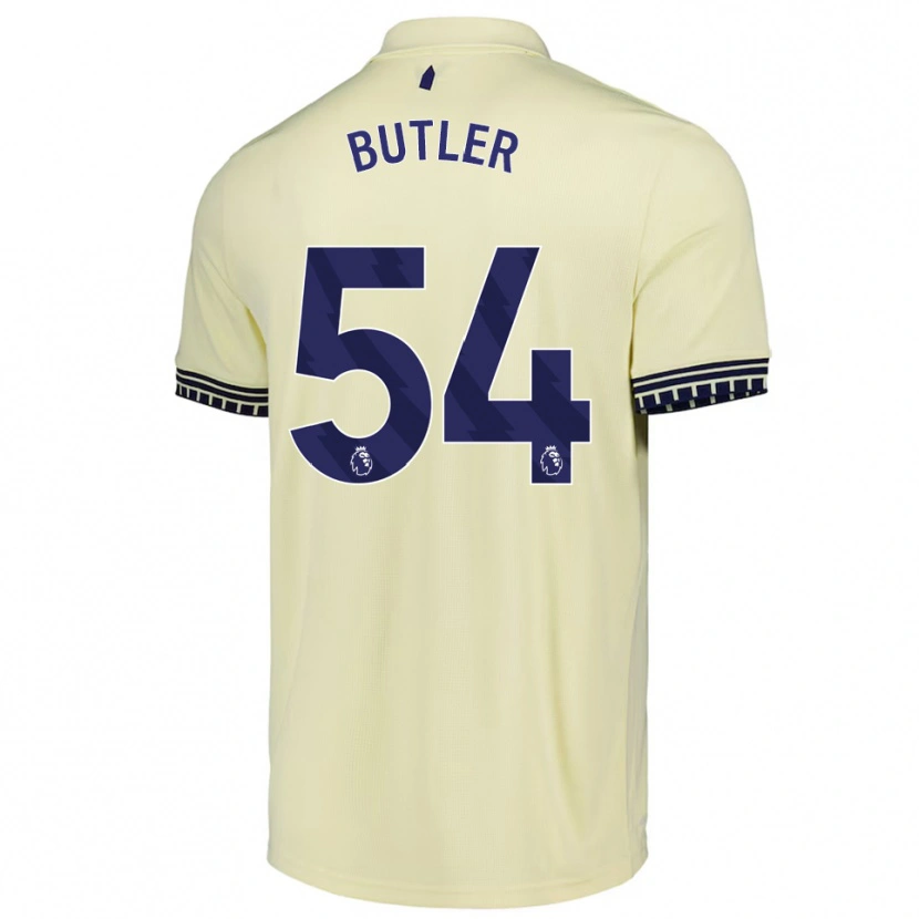 Danxen Hombre Camiseta Jack Butler #54 Blanco Roto Negro 2ª Equipación 2025/26 La Camisa