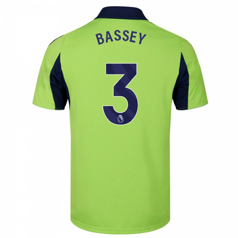Danxen Hombre Camiseta Calvin Bassey #3 Verde Marino Blanco 2ª Equipación 2025/26 La Camisa