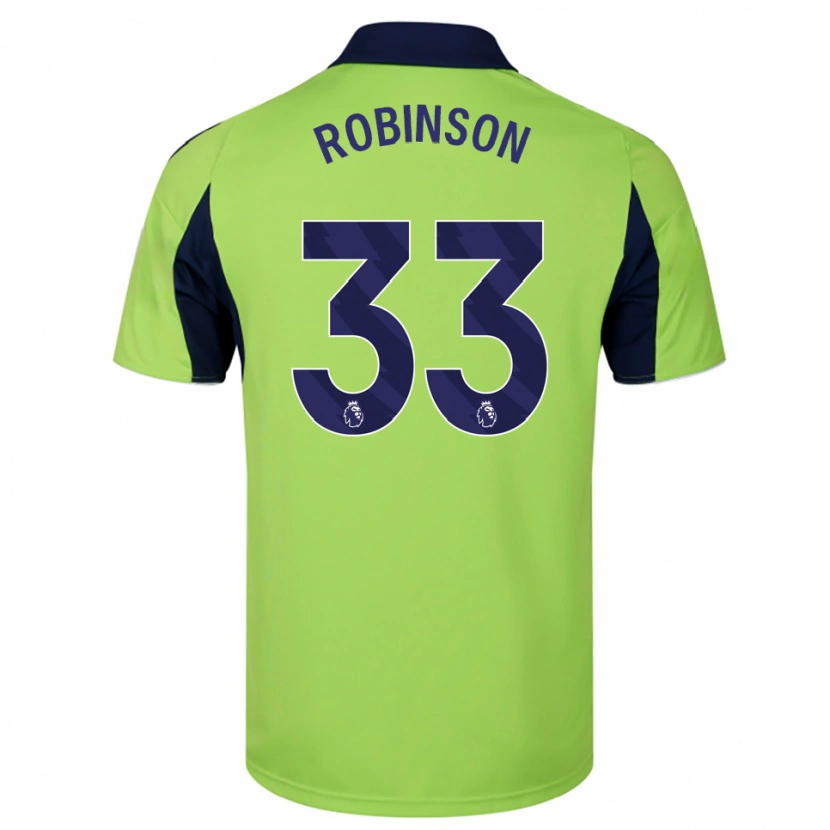 Danxen Hombre Camiseta Antonee Robinson #33 Verde Marino Blanco 2ª Equipación 2025/26 La Camisa