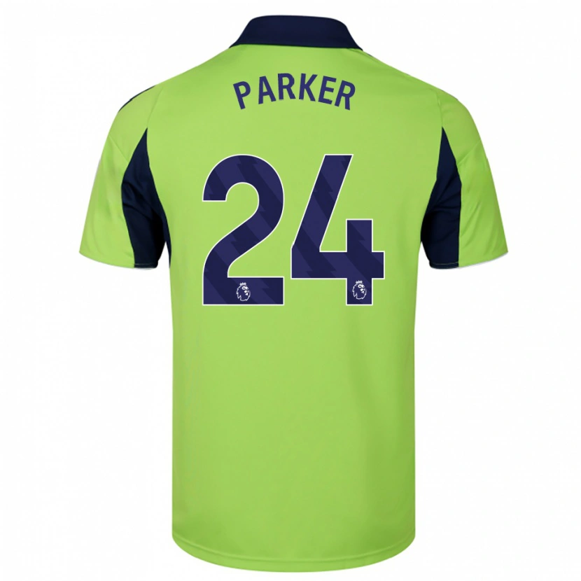 Danxen Hombre Camiseta Beau Parker #24 Verde Marino Blanco 2ª Equipación 2025/26 La Camisa