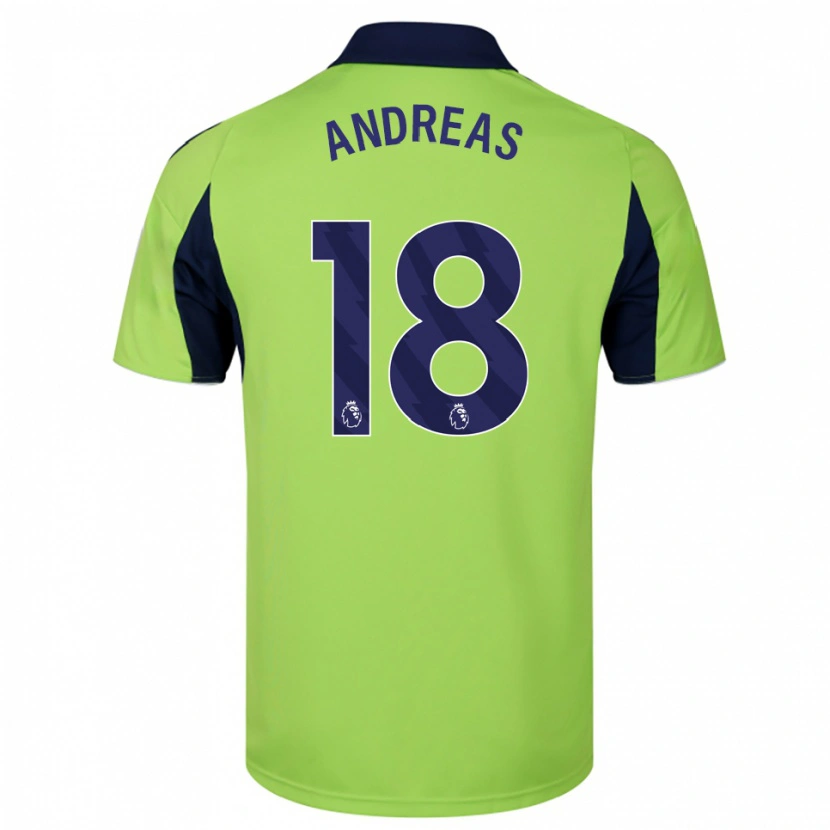 Danxen Hombre Camiseta Andreas Pereira #18 Verde Marino Blanco 2ª Equipación 2025/26 La Camisa