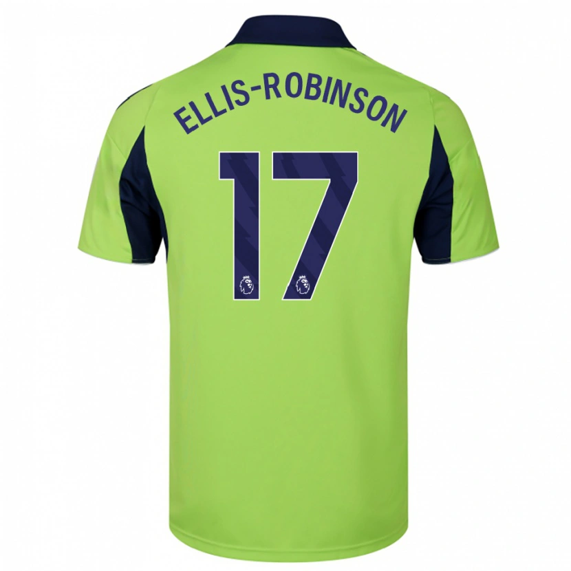 Danxen Hombre Camiseta Eddie Ellis-Robinson #17 Verde Marino Blanco 2ª Equipación 2025/26 La Camisa