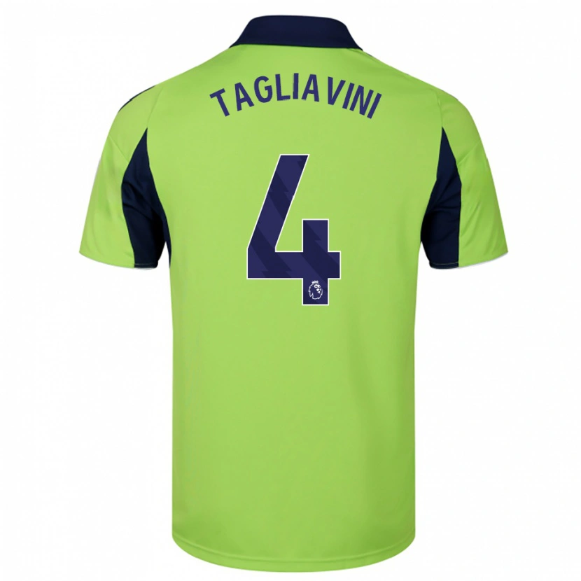 Danxen Hombre Camiseta Ella Tagliavini #4 Verde Marino Blanco 2ª Equipación 2025/26 La Camisa