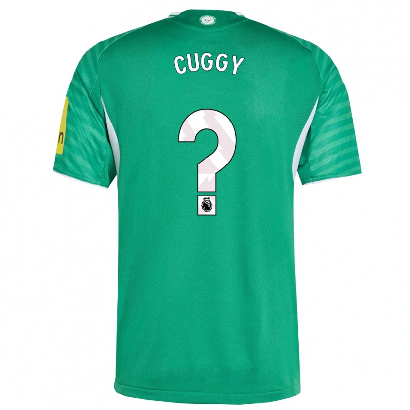 Danxen Hombre Camiseta Lewis Cuggy #0 Verde Blanco 2ª Equipación 2025/26 La Camisa