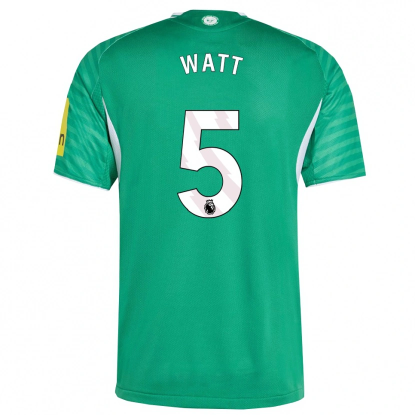Danxen Hombre Camiseta Olivia Watt #5 Verde Blanco 2ª Equipación 2025/26 La Camisa