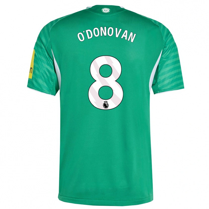 Danxen Hombre Camiseta Alex O'donovan #8 Verde Blanco 2ª Equipación 2025/26 La Camisa