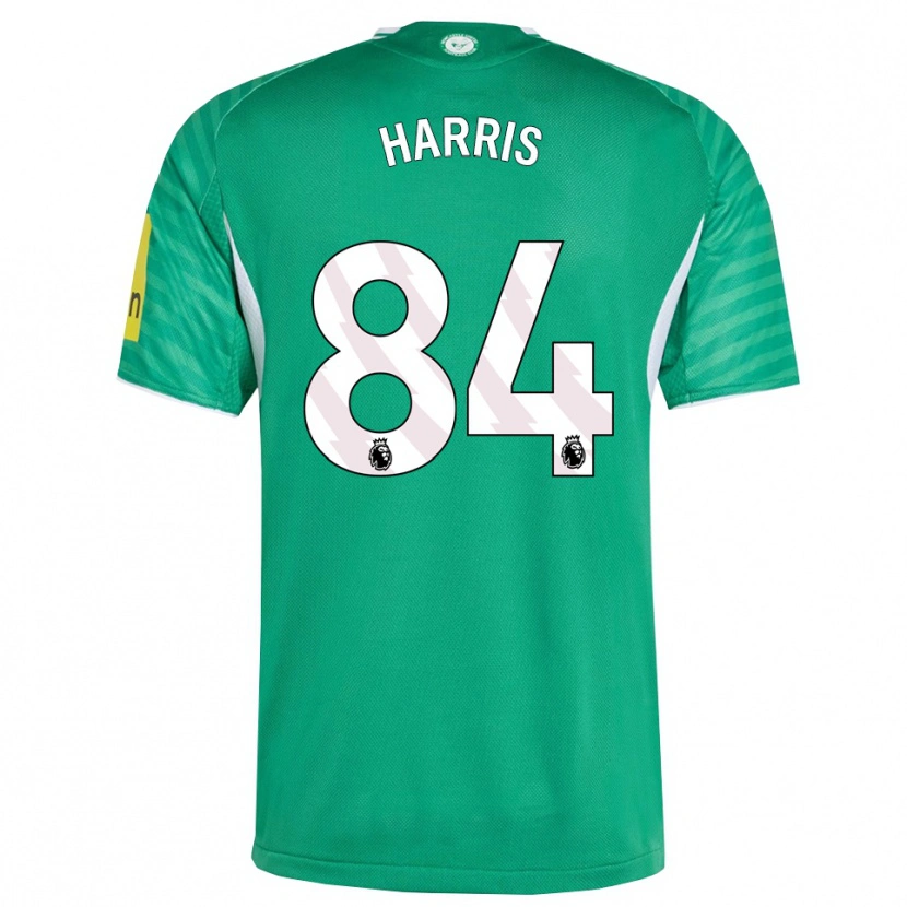 Danxen Hombre Camiseta Aidan Harris #84 Verde Blanco 2ª Equipación 2025/26 La Camisa