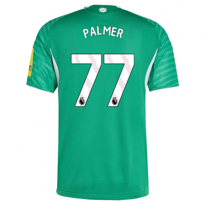 Danxen Hombre Camiseta Darren Palmer #77 Verde Blanco 2ª Equipación 2025/26 La Camisa