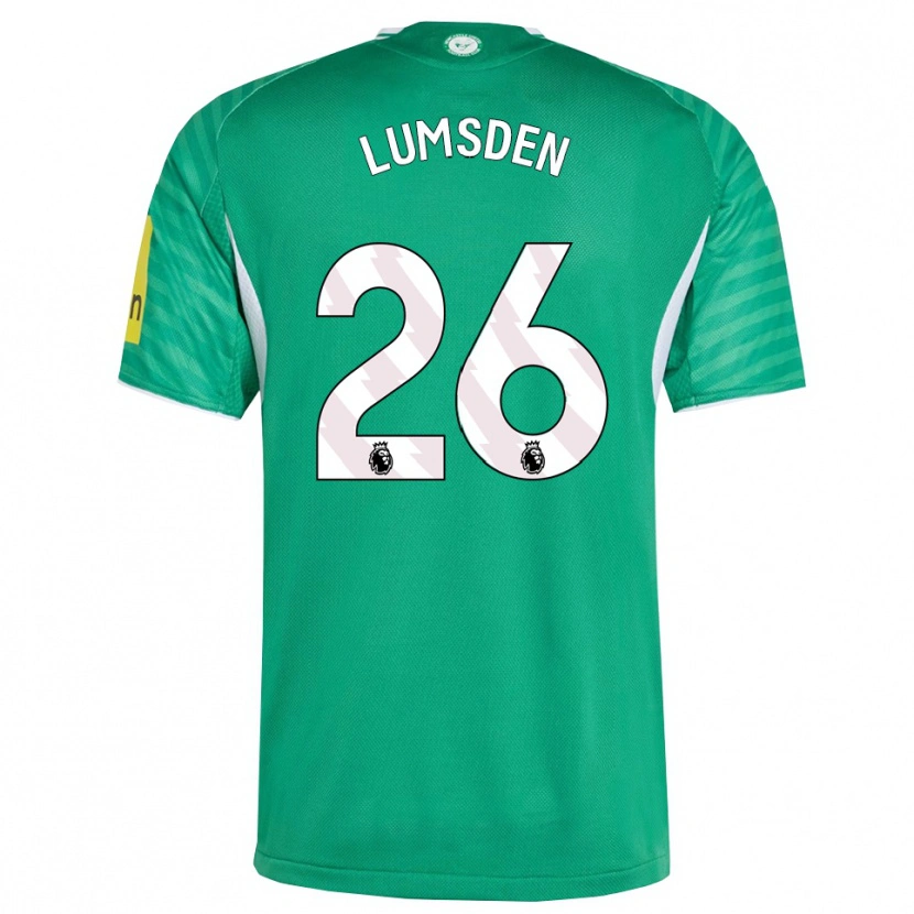 Danxen Hombre Camiseta Beth Lumsden #26 Verde Blanco 2ª Equipación 2025/26 La Camisa