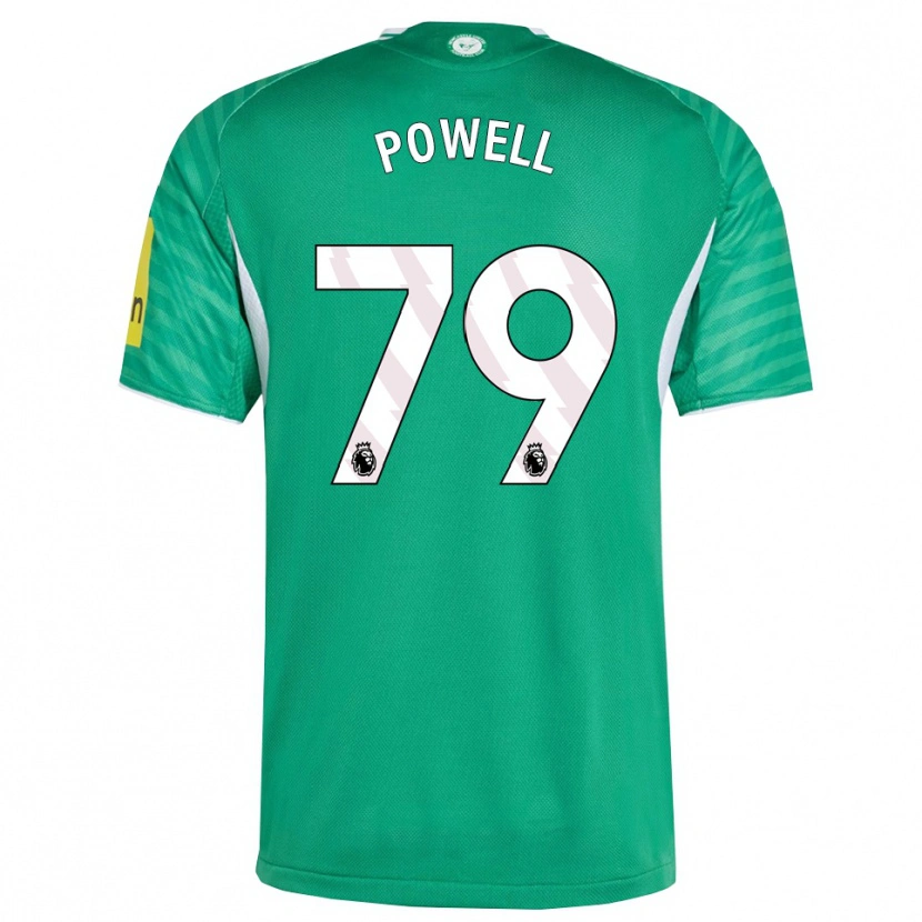 Danxen Hombre Camiseta Rory Powell #79 Verde Blanco 2ª Equipación 2025/26 La Camisa