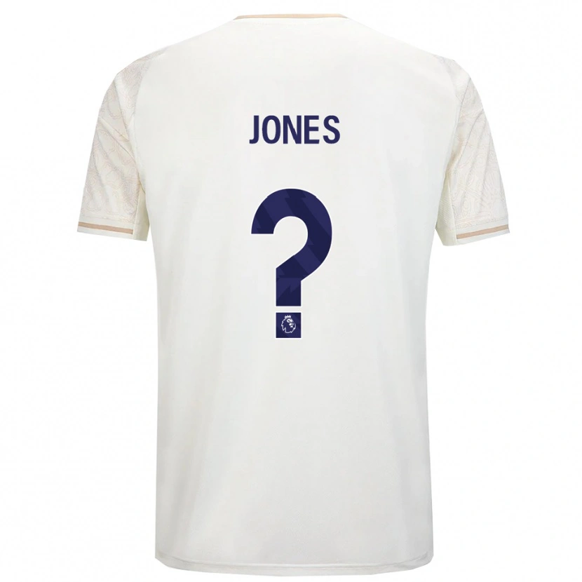 Danxen Hombre Camiseta Brodie Jones #0 Blanco Roto Negro 2ª Equipación 2025/26 La Camisa