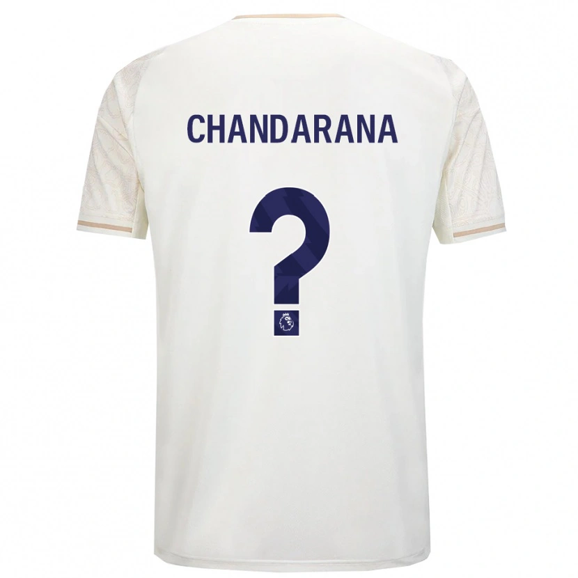 Danxen Hombre Camiseta Millie Chandarana #0 Blanco Roto Negro 2ª Equipación 2025/26 La Camisa