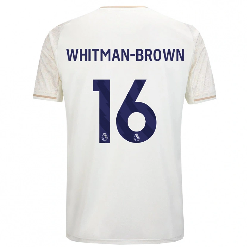 Danxen Hombre Camiseta Chae Whitman-Brown #16 Blanco Roto Negro 2ª Equipación 2025/26 La Camisa