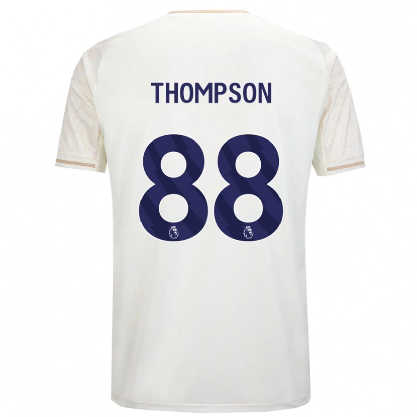Danxen Hombre Camiseta Will Thompson #88 Blanco Roto Negro 2ª Equipación 2025/26 La Camisa
