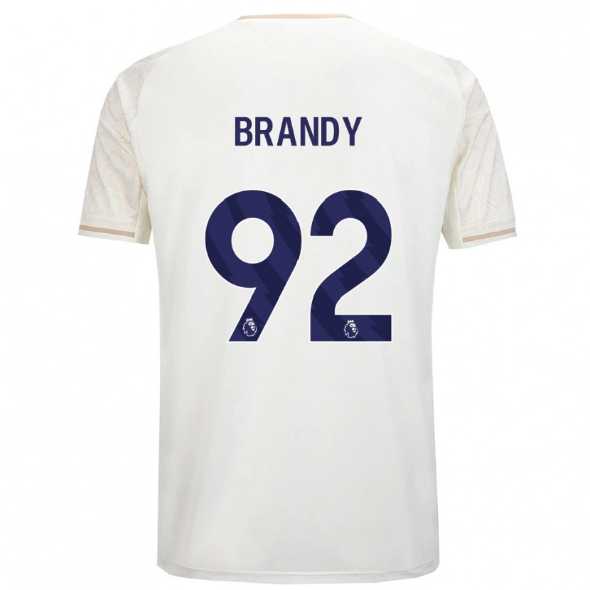 Danxen Hombre Camiseta Taeneal Brandy #92 Blanco Roto Negro 2ª Equipación 2025/26 La Camisa