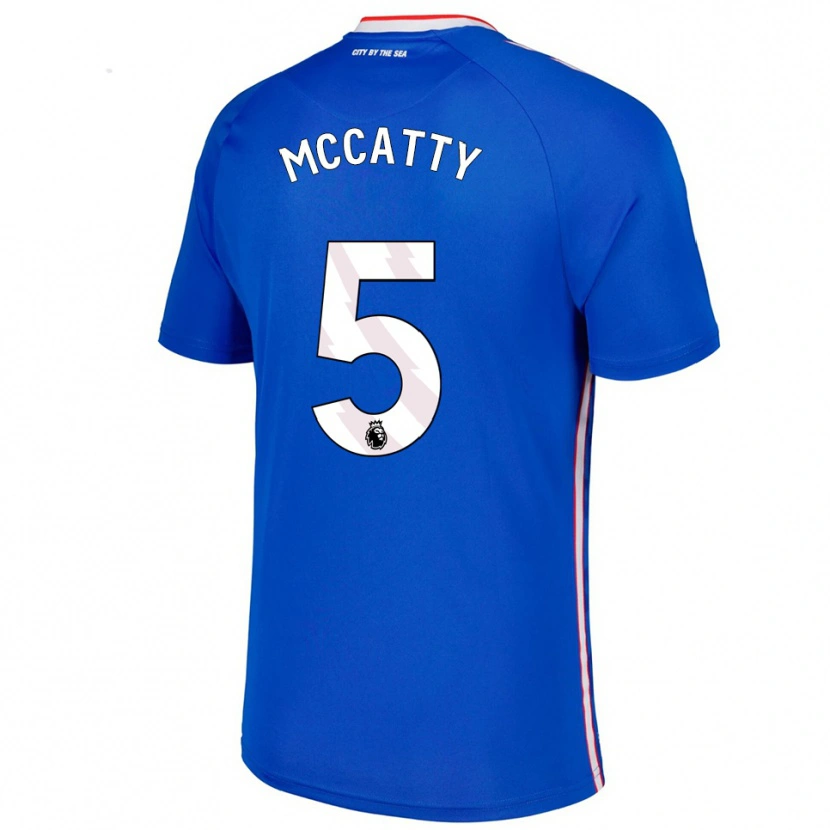 Danxen Hombre Camiseta Grace Mccatty #5 Azul Blanco 2ª Equipación 2025/26 La Camisa