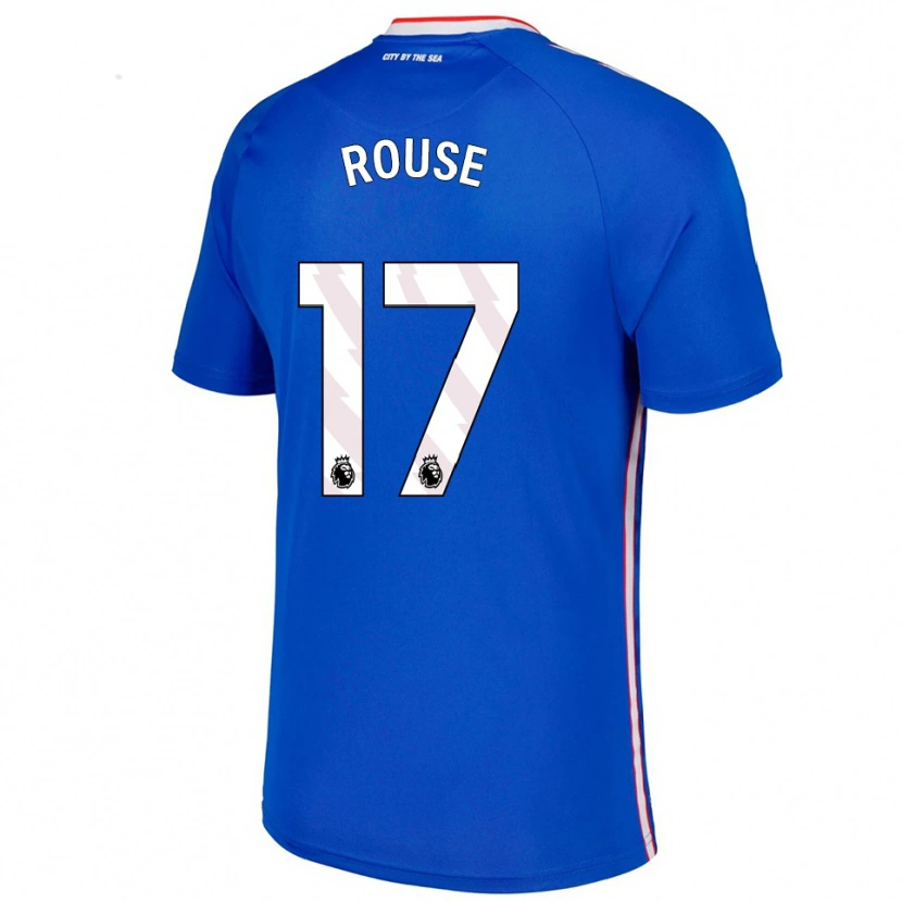 Danxen Hombre Camiseta Mollie Rouse #17 Azul Blanco 2ª Equipación 2025/26 La Camisa