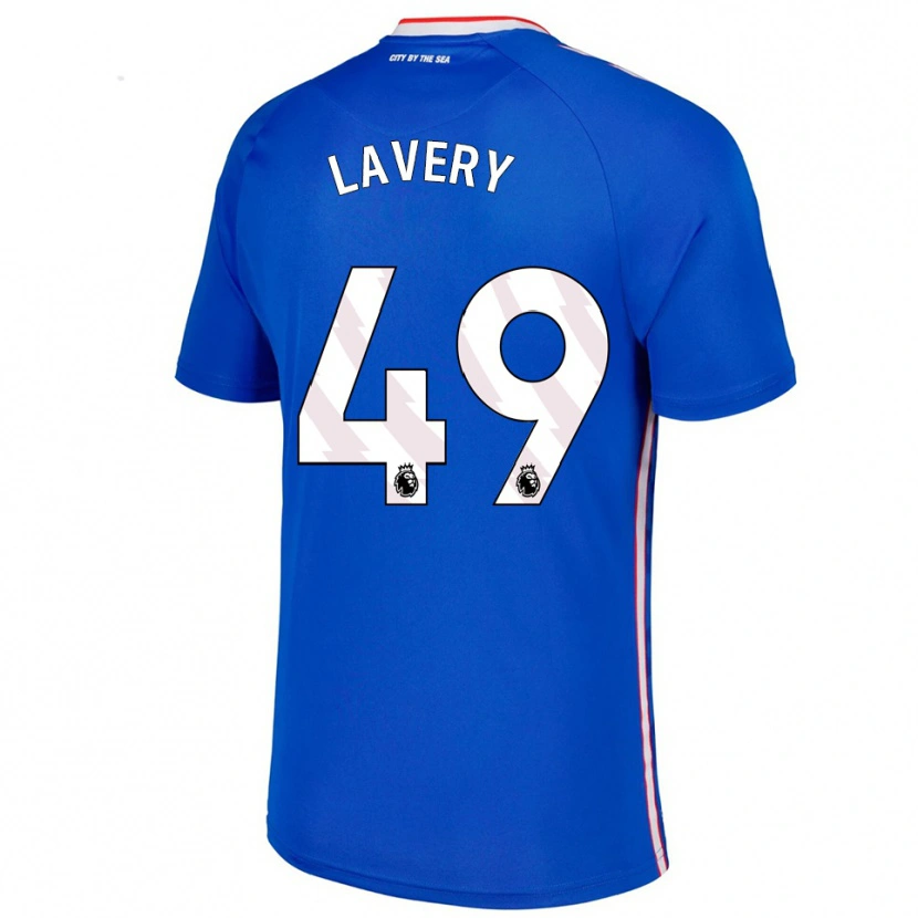 Danxen Hombre Camiseta Tom Lavery #49 Azul Blanco 2ª Equipación 2025/26 La Camisa