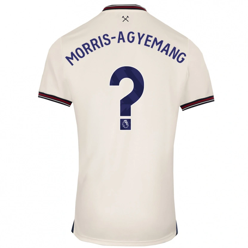 Danxen Hombre Camiseta Reggie Morris-Agyemang #0 Blanco Roto 2ª Equipación 2025/26 La Camisa