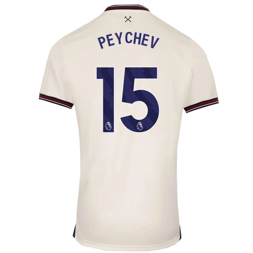Danxen Hombre Camiseta Martin Peychev #15 Blanco Roto 2ª Equipación 2025/26 La Camisa