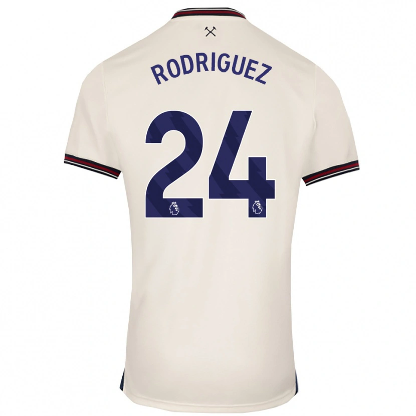 Danxen Hombre Camiseta Guido Rodríguez #24 Blanco Roto 2ª Equipación 2025/26 La Camisa