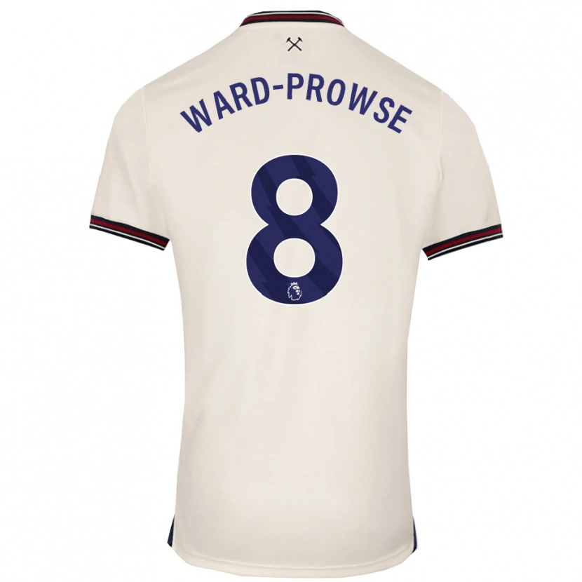 Danxen Hombre Camiseta James Ward-Prowse #8 Blanco Roto 2ª Equipación 2025/26 La Camisa