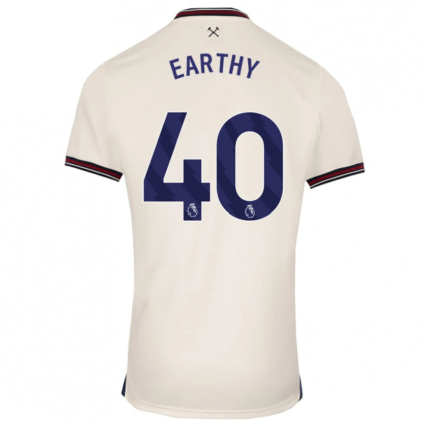 Danxen Hombre Camiseta George Earthy #40 Blanco Roto 2ª Equipación 2025/26 La Camisa