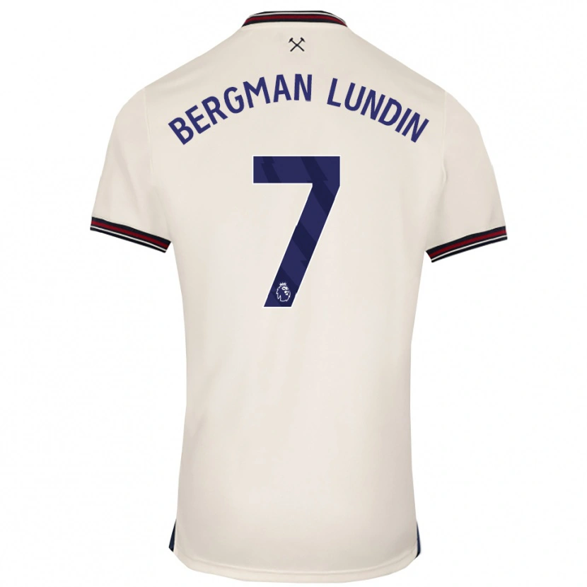 Danxen Hombre Camiseta Marika Bergman-Lundin #7 Blanco Roto 2ª Equipación 2025/26 La Camisa