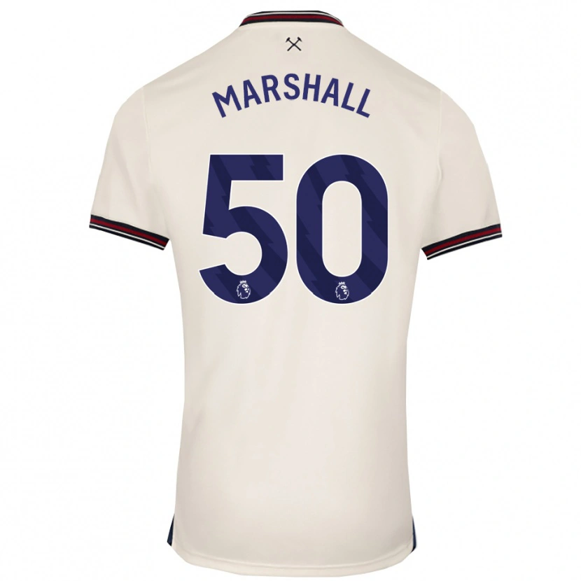 Danxen Hombre Camiseta Callum Marshall #50 Blanco Roto 2ª Equipación 2025/26 La Camisa