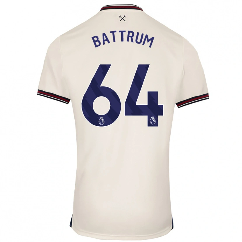 Danxen Hombre Camiseta Ryan Battrum #64 Blanco Roto 2ª Equipación 2025/26 La Camisa