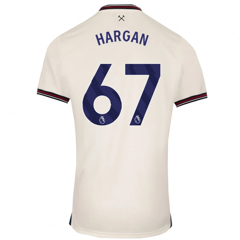 Danxen Hombre Camiseta Riley Hargan #67 Blanco Roto 2ª Equipación 2025/26 La Camisa