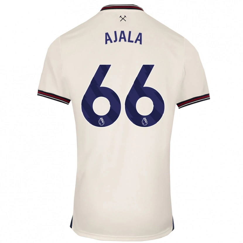 Danxen Hombre Camiseta Joshua Ajala #66 Blanco Roto 2ª Equipación 2025/26 La Camisa