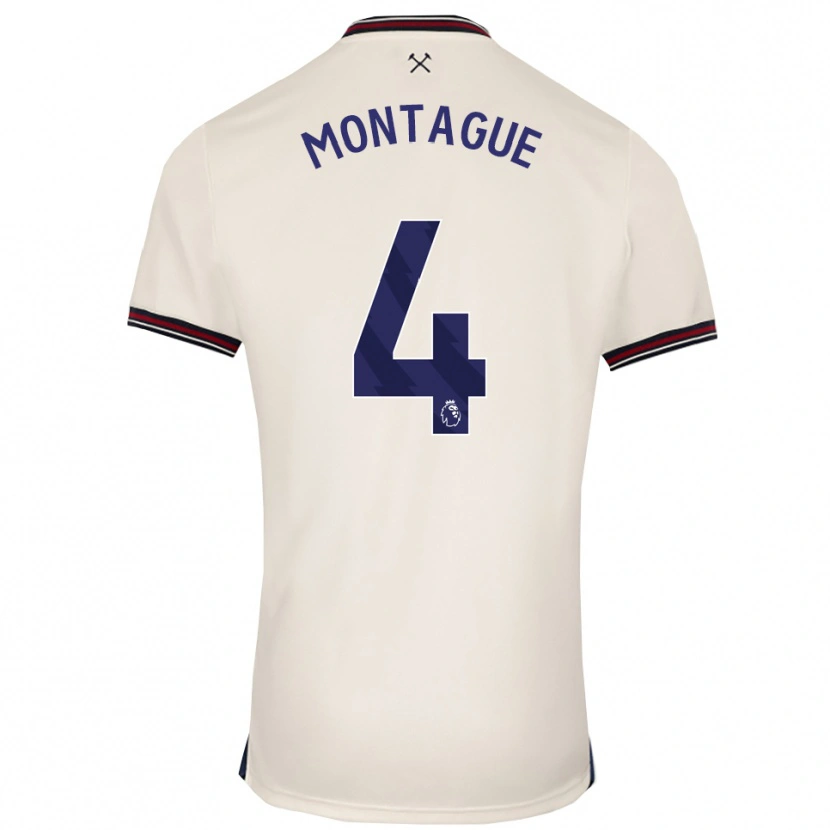 Danxen Hombre Camiseta Harry Montague #4 Blanco Roto 2ª Equipación 2025/26 La Camisa