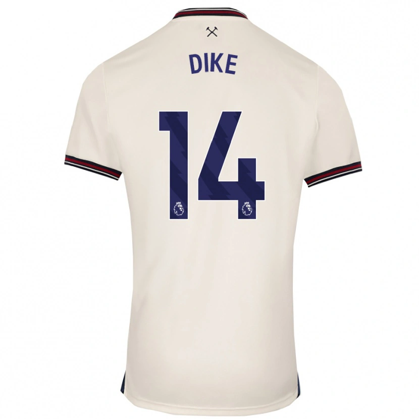 Danxen Hombre Camiseta Lewis Dike #14 Blanco Roto 2ª Equipación 2025/26 La Camisa