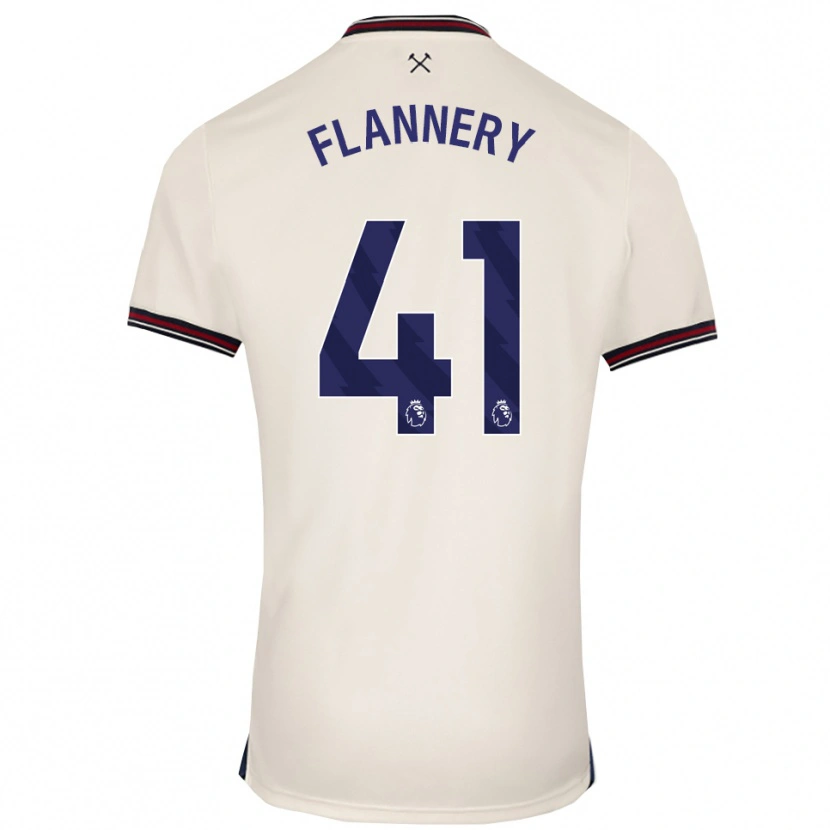 Danxen Hombre Camiseta Keira Flannery #41 Blanco Roto 2ª Equipación 2025/26 La Camisa