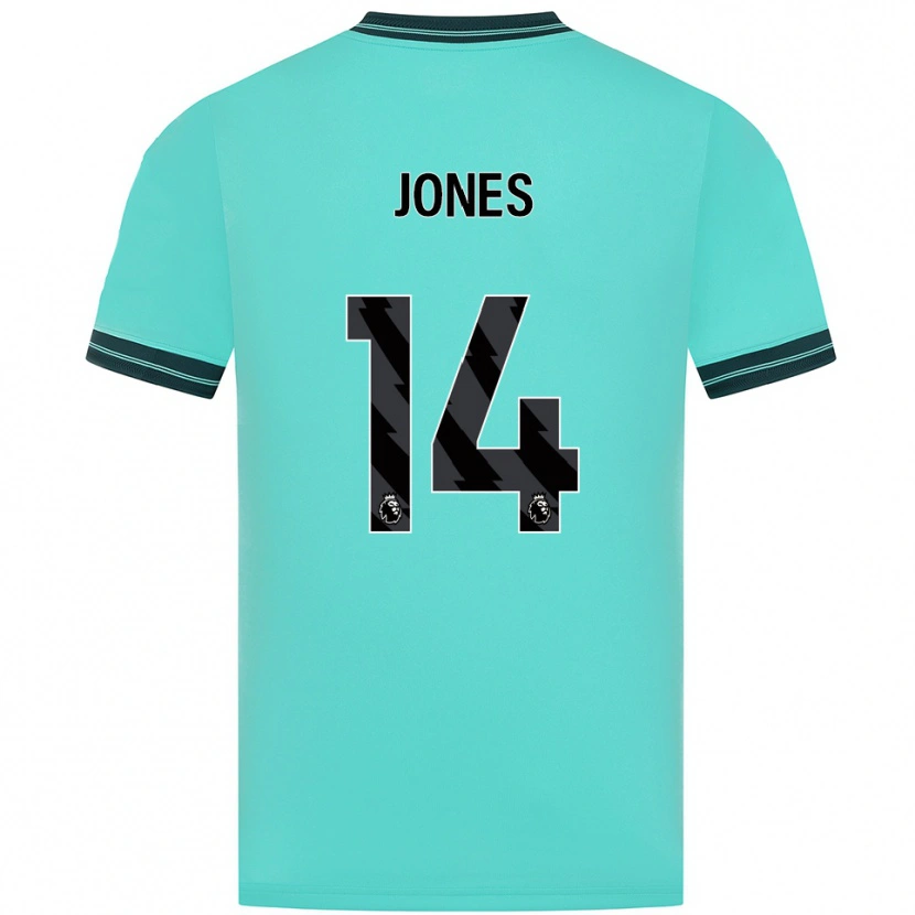Danxen Hombre Camiseta Meesha Dudley-Jones #14 Celeste Verde 2ª Equipación 2025/26 La Camisa