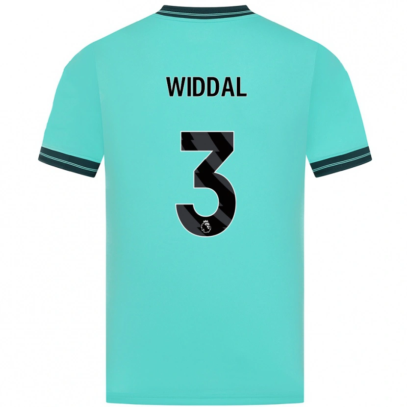 Danxen Hombre Camiseta Natalie Widdal #3 Celeste Verde 2ª Equipación 2025/26 La Camisa