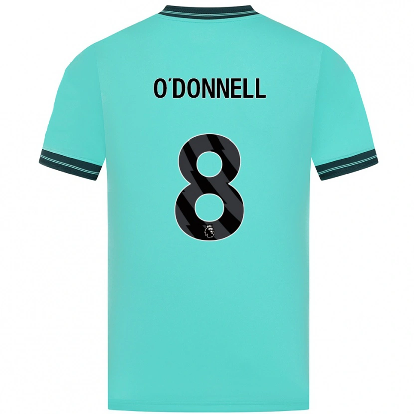 Danxen Hombre Camiseta Luke O'donnell #8 Celeste Verde 2ª Equipación 2025/26 La Camisa
