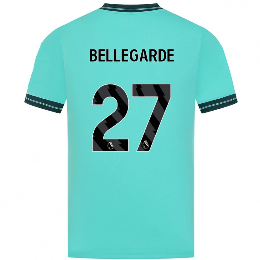 Danxen Hombre Camiseta Jean-Ricner Bellegarde #27 Celeste Verde 2ª Equipación 2025/26 La Camisa