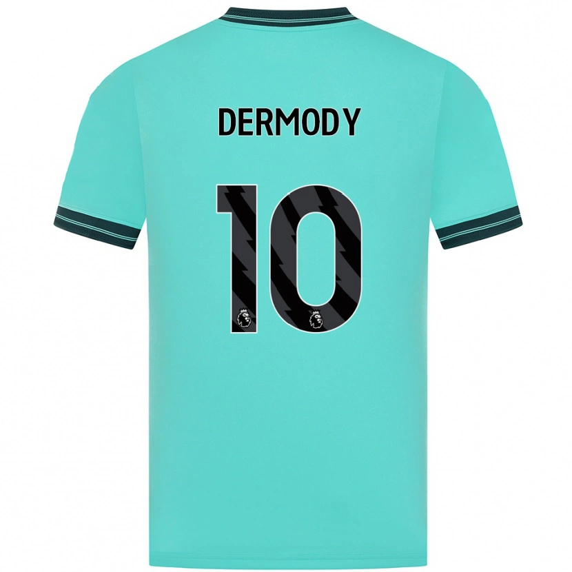 Danxen Hombre Camiseta Helen Dermody #10 Celeste Verde 2ª Equipación 2025/26 La Camisa