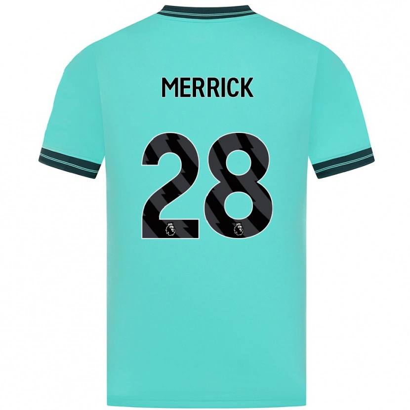 Danxen Hombre Camiseta Beth Merrick #28 Celeste Verde 2ª Equipación 2025/26 La Camisa