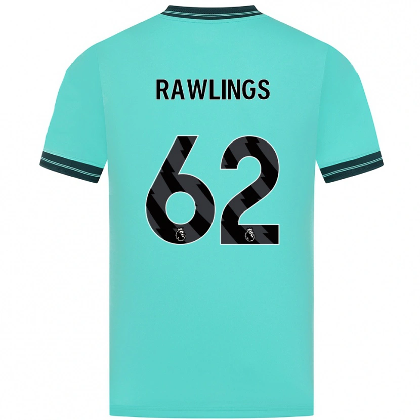Danxen Hombre Camiseta Luke Rawlings #62 Celeste Verde 2ª Equipación 2025/26 La Camisa