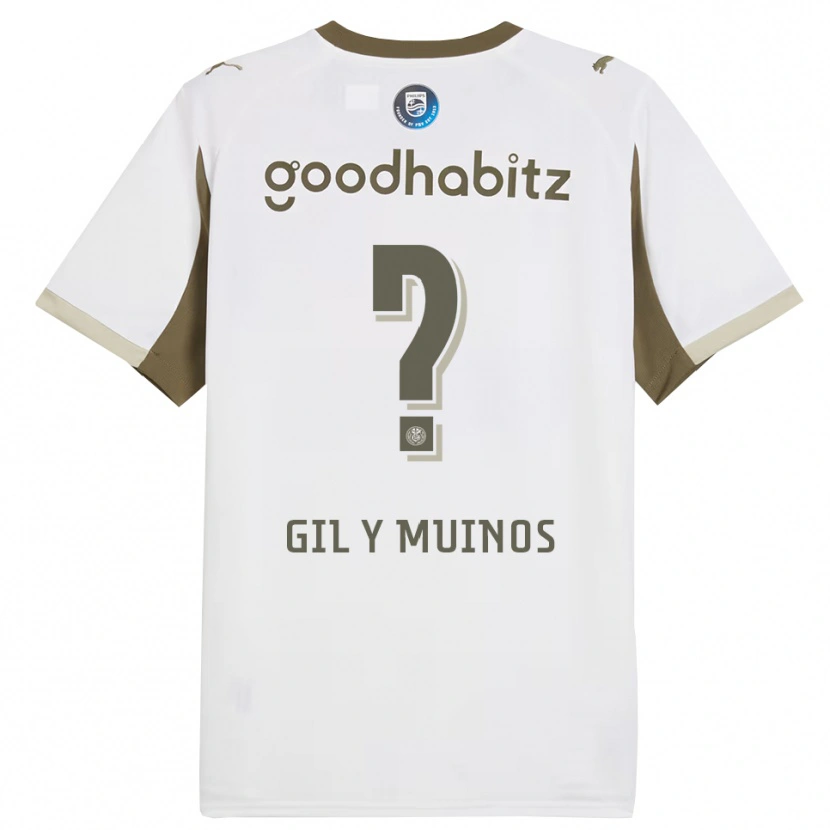 Danxen Hombre Camiseta Yael Gil Y Muinos #0 Blanco Gris Equipación Tercera 2025/26 La Camisa