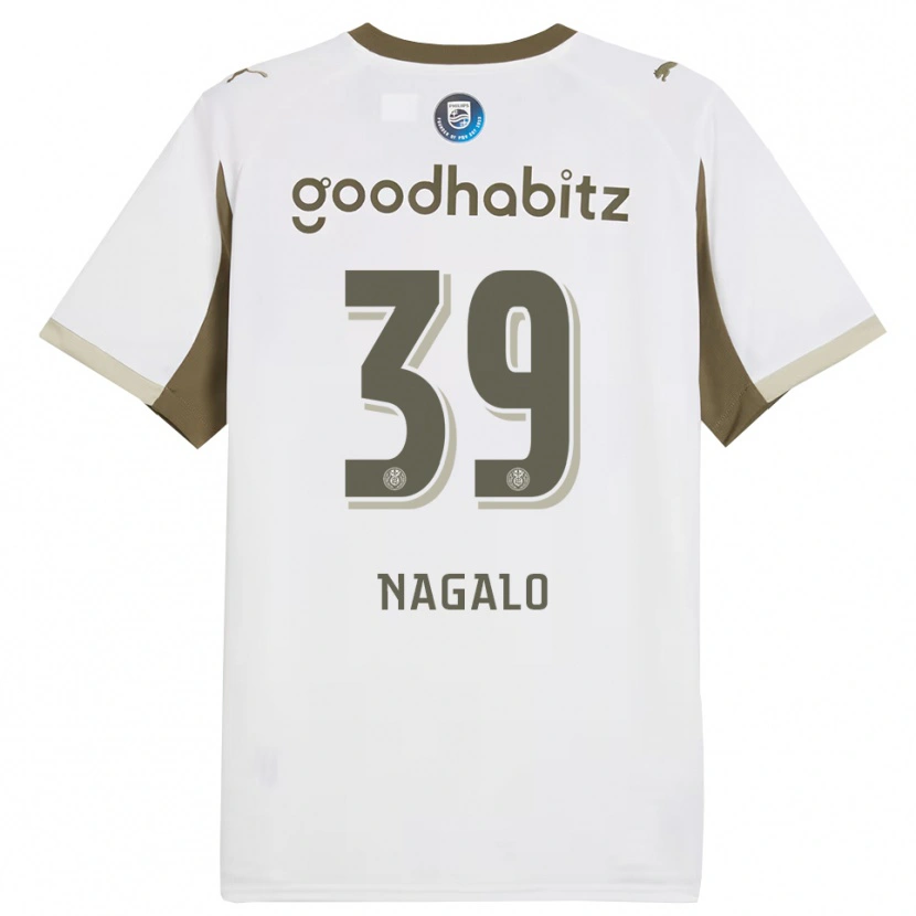 Danxen Hombre Camiseta Adamo Nagalo #39 Blanco Gris Equipación Tercera 2025/26 La Camisa