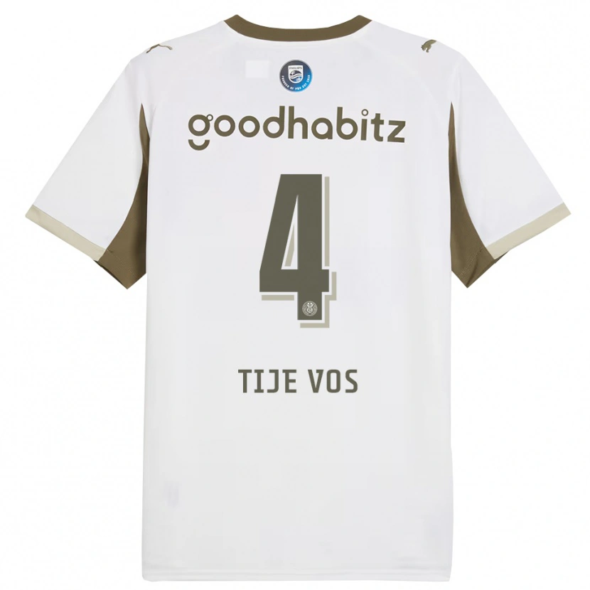 Danxen Hombre Camiseta Tije Vos #4 Blanco Gris Equipación Tercera 2025/26 La Camisa