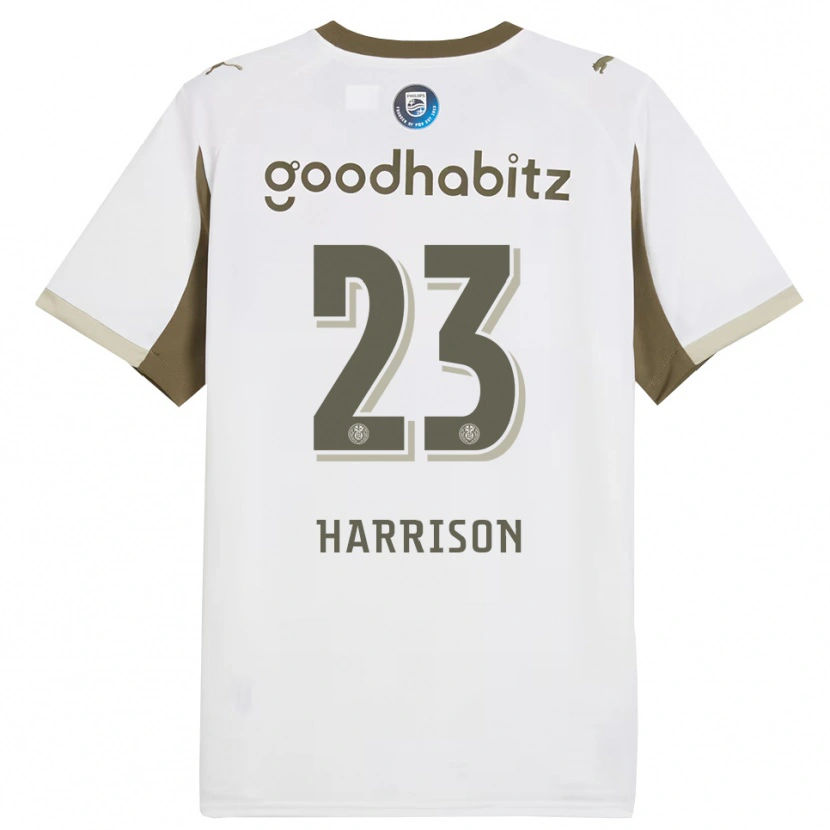 Danxen Hombre Camiseta Amy Harrison #23 Blanco Gris Equipación Tercera 2025/26 La Camisa