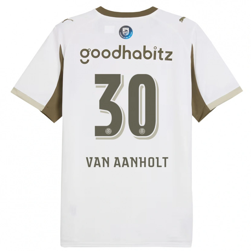 Danxen Hombre Camiseta Patrick Van Aanholt #30 Blanco Gris Equipación Tercera 2025/26 La Camisa