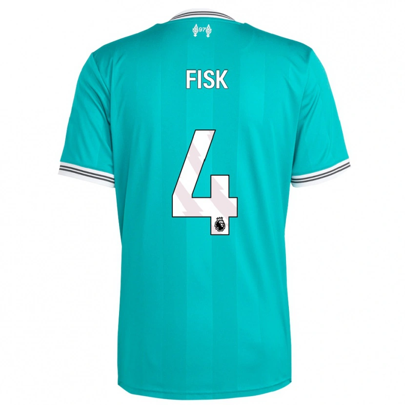 Danxen Hombre Camiseta Grace Fisk #4 Verde Blanco Equipación Tercera 2025/26 La Camisa