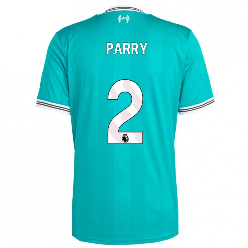 Danxen Hombre Camiseta Lucy Parry #2 Verde Blanco Equipación Tercera 2025/26 La Camisa