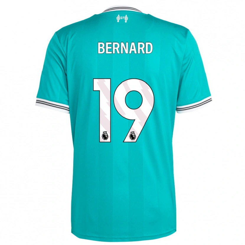 Danxen Hombre Camiseta Dj Bernard #19 Verde Blanco Equipación Tercera 2025/26 La Camisa
